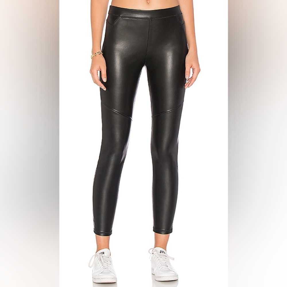 Free People Vegan Leather Leggings In Size 30